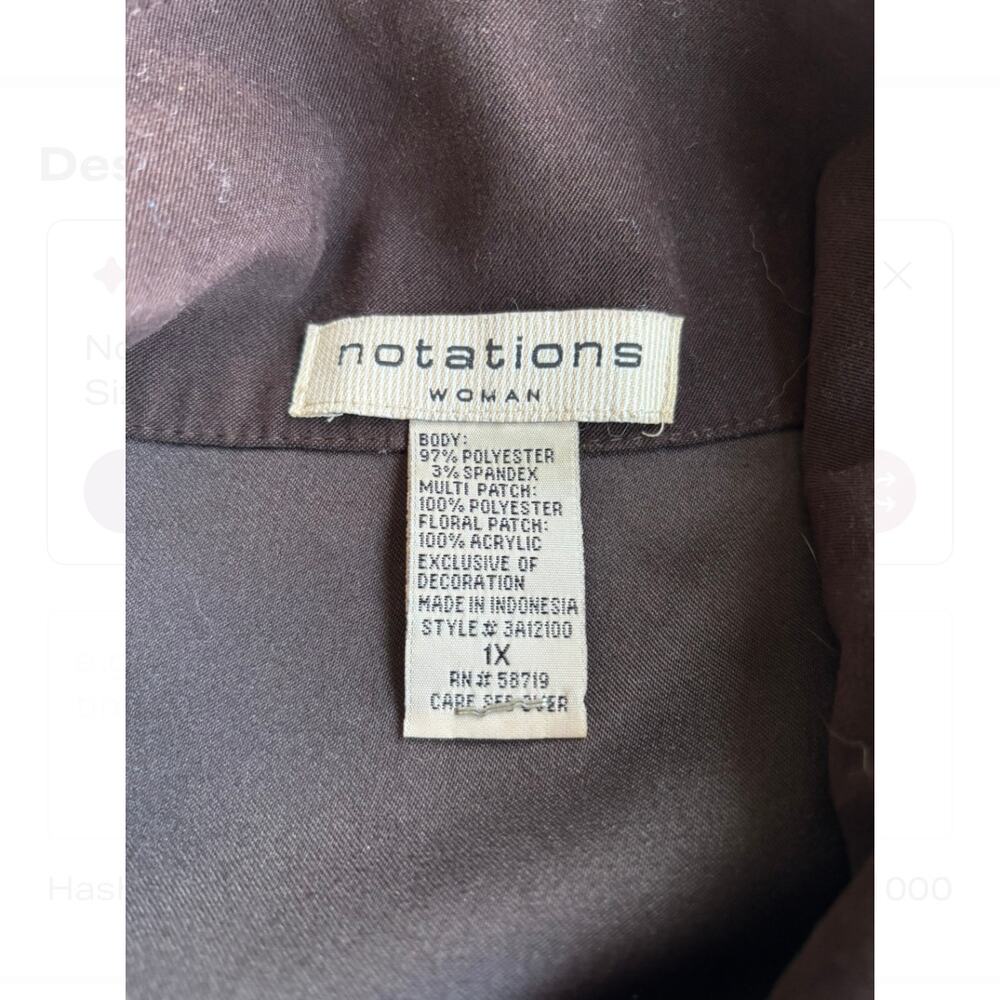 Notations Women's Patchwork Long Sleeve Jacket - image 2